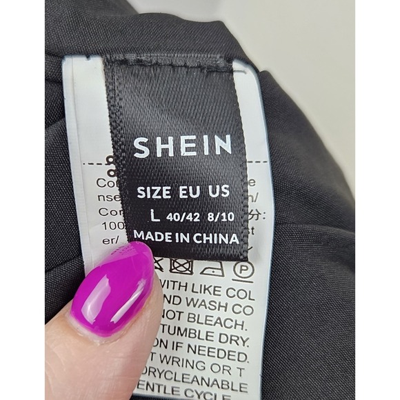 Black Fit And Flare Dress Lace Insert‎ Lg Whimsigoth Coquette Coquette Sexy Boho - Picture 4 of 5